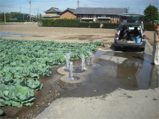 流量計接続部腐食による漏水